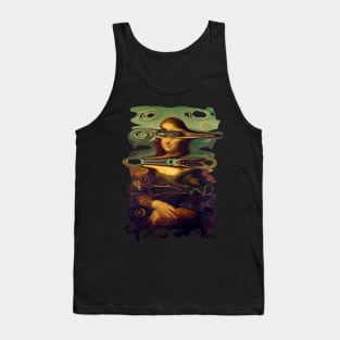 Melty Mona Lisa by Da Vinci Tank Top